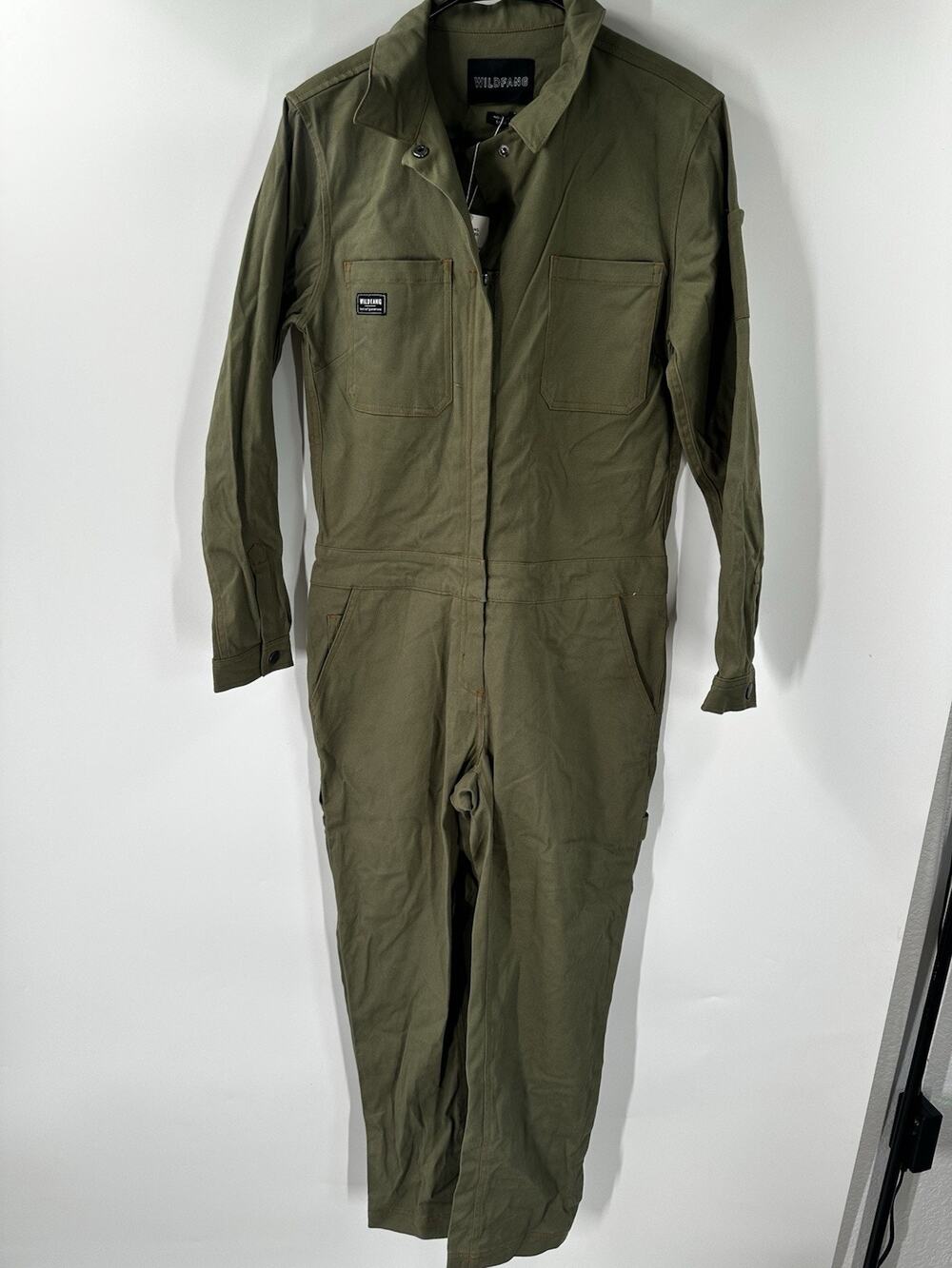 Wildfang Olive Green Utility Jumpsuit